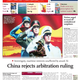 Global Times on the South China Sea arbitration.